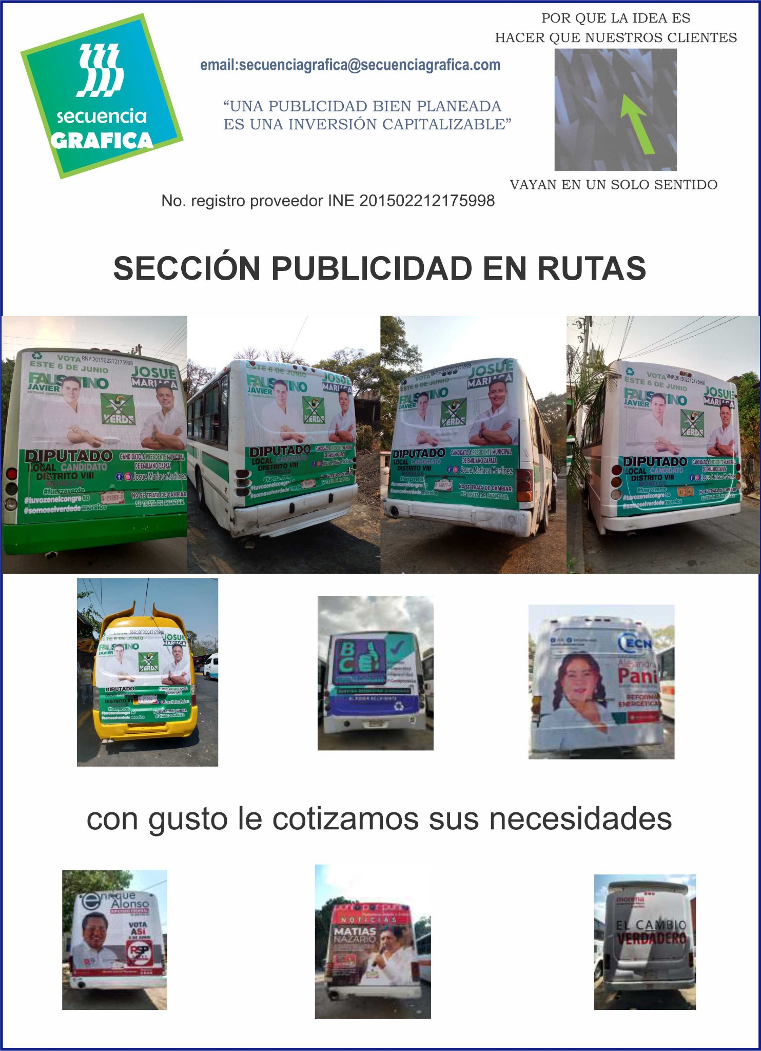 Publicidad en rutas y transporte